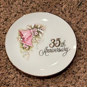35 anniversary 4 1/2 in plate